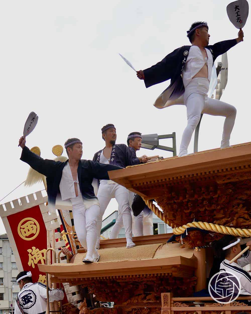 西組のだんじり（堺市・津久野地区）泉祭記