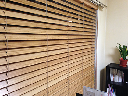 施工例のご紹介 ～竹製ブラインド～ - 【松装公式ブログ】カーテン