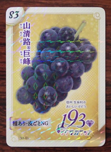 生坂村で「ぶどうカード」第3弾ができました | 来て！観て！松本『彩