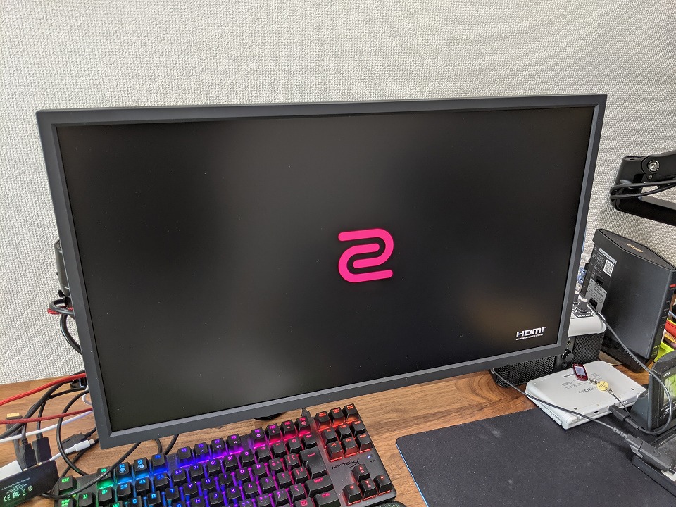 自宅デスク環境】2021年3月版 BenQ ZOWIE XL2546K ゲーミングモニター