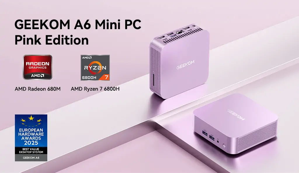 GEEKOM A6 ピンクパソコン：可愛さと性能を両立したミニPC