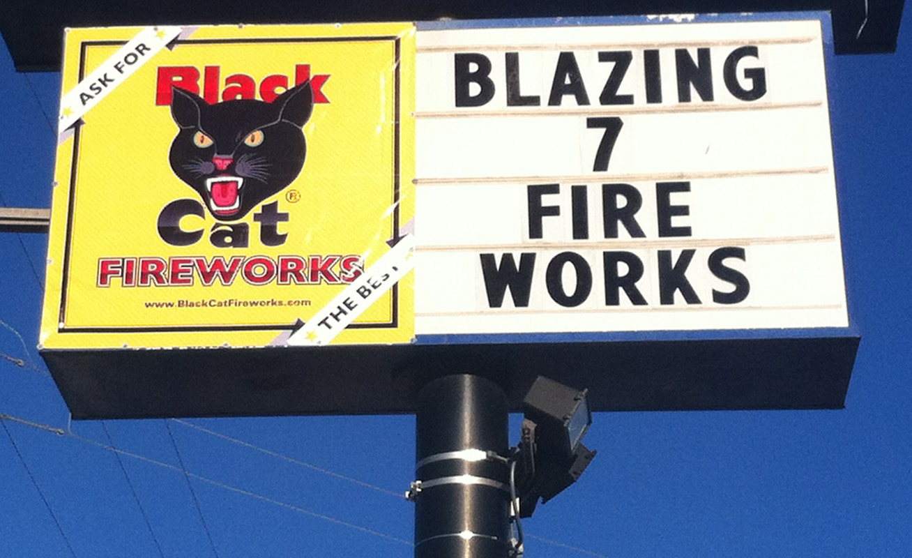 Blazing 7 Fireworks | Black Cat Fireworks