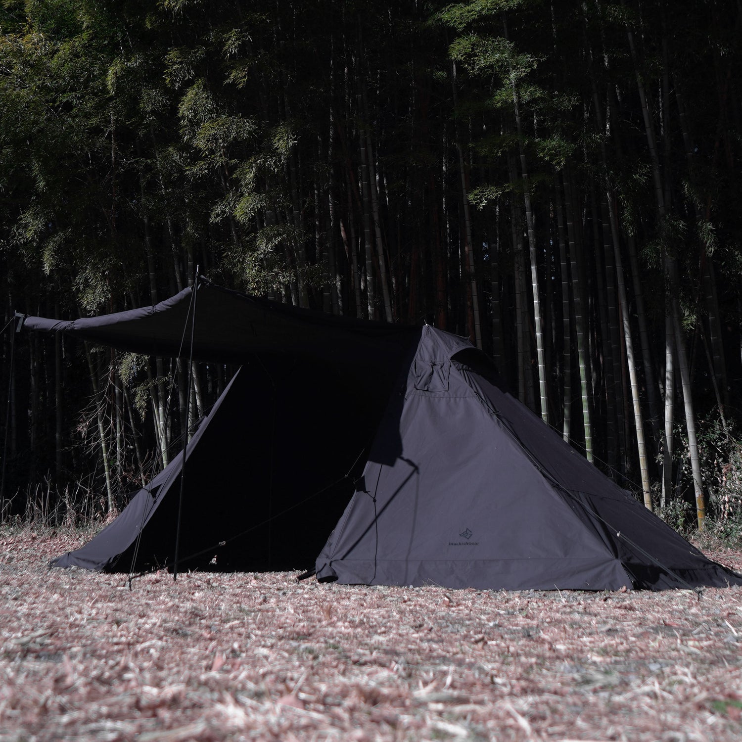BLACK SHELTER TWIN V2 Black Shelter Twin Black Tent TC Large Black