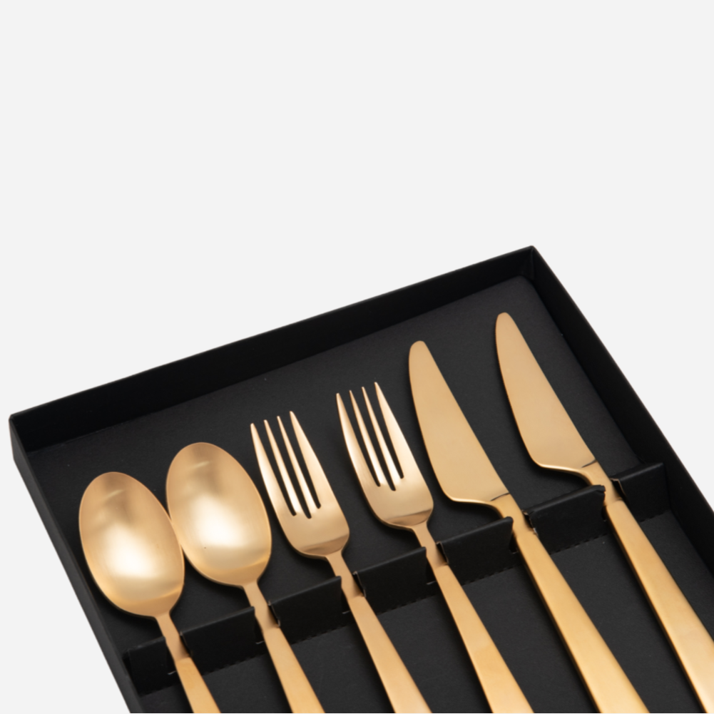 DAN】カトラリーセット 6P ゴールド – ブランシェストア