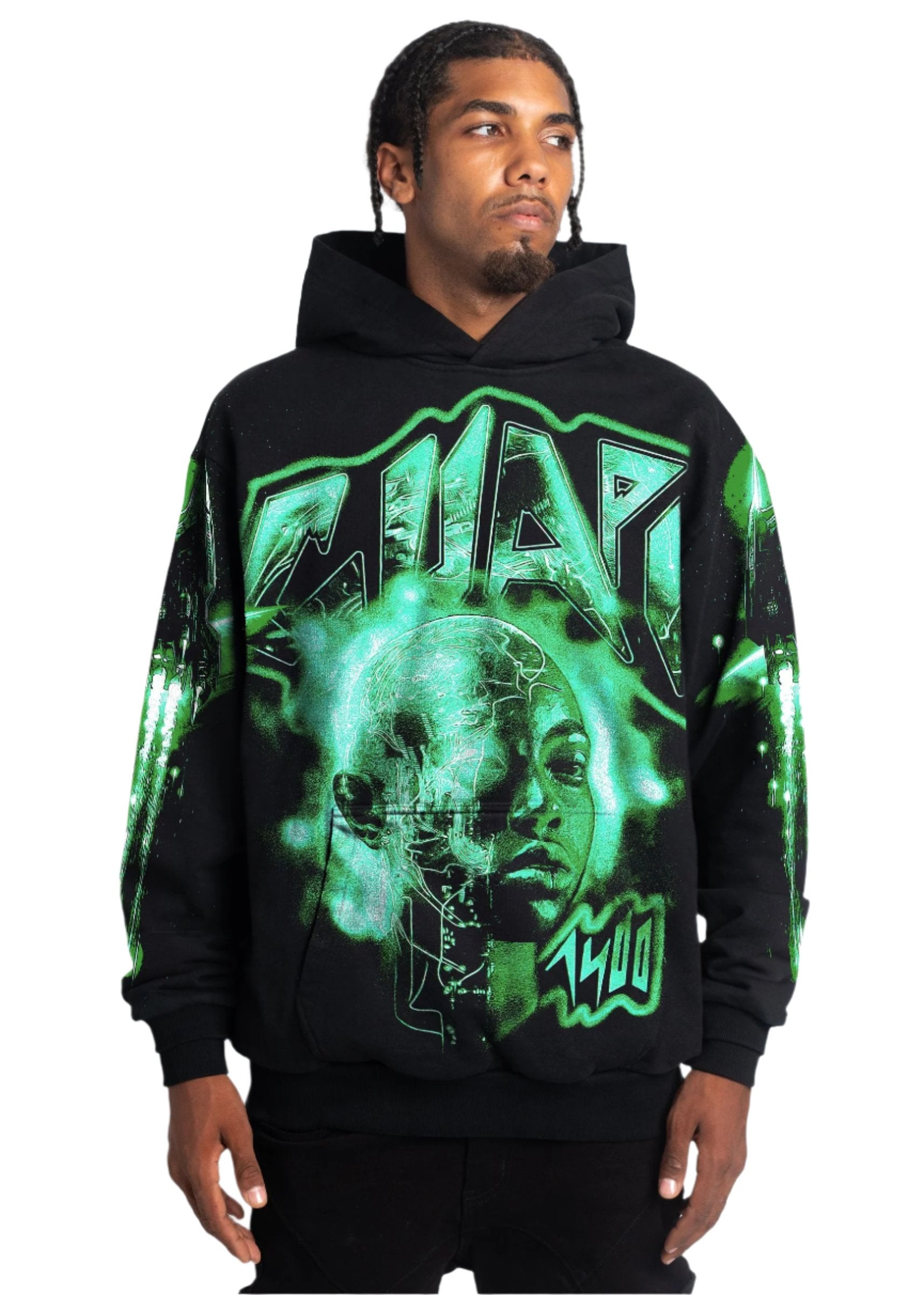 GUAPI OBSIDIAN SLIME PULLOVER HOODIE – BLUE CITY NYC