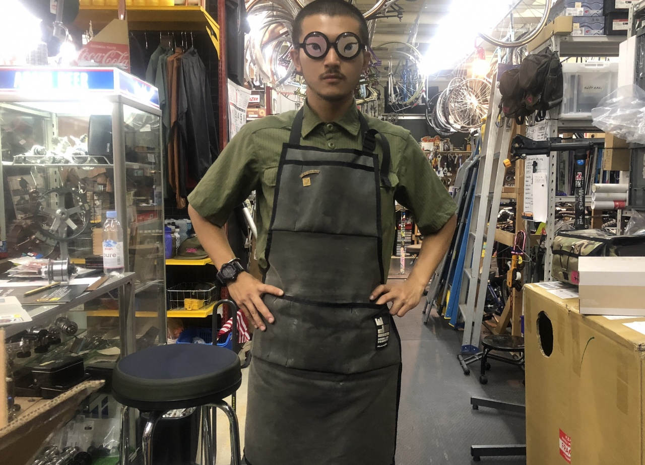 ILE* work apron (cordura grey/x-pac alpine) - BLUE LUG ONLINE STORE