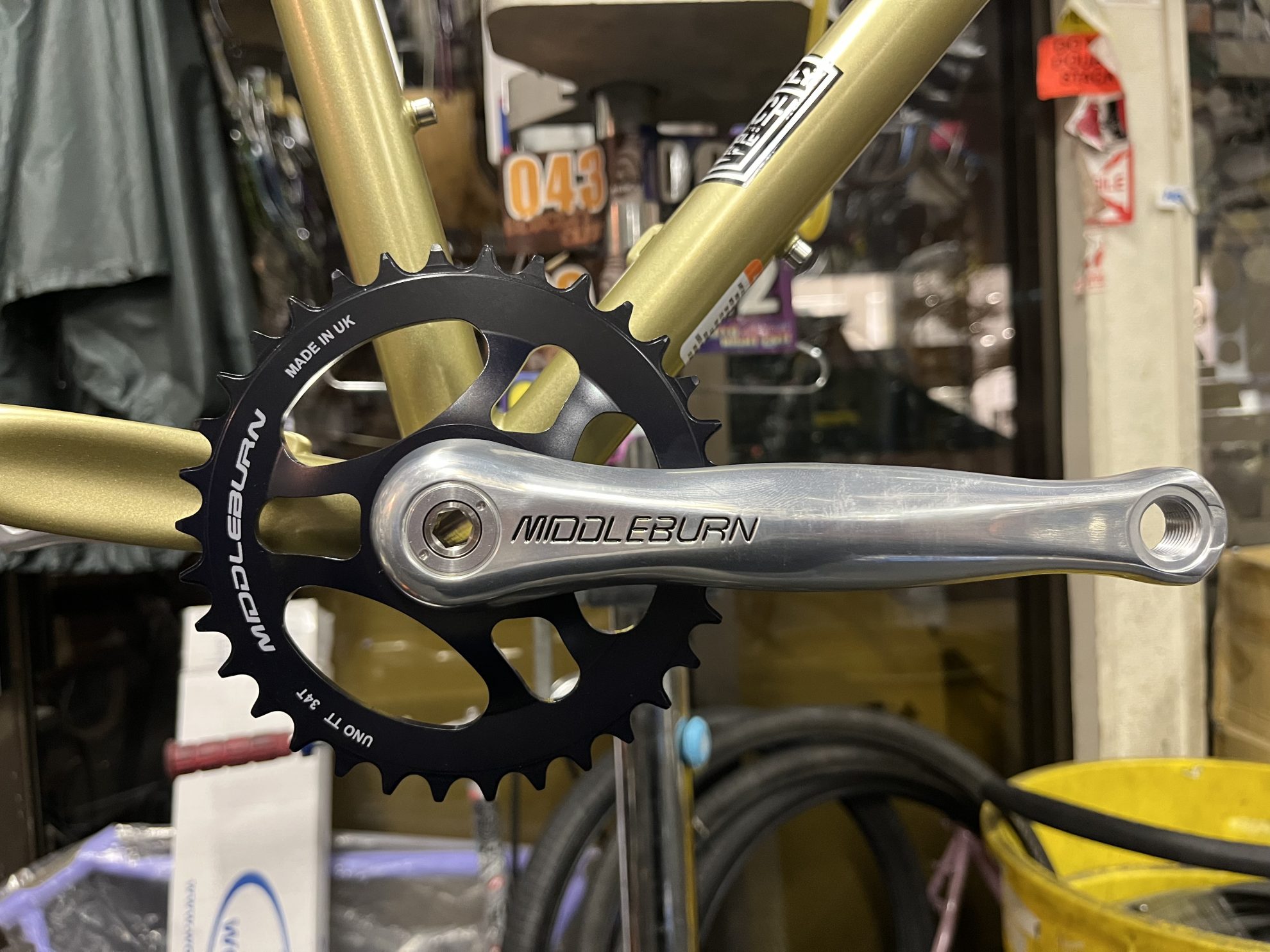 MIDDLEBURN* RS7 MTB X-type crank (silver) - BLUE LUG ONLINE STORE