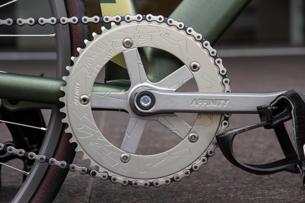 AFFINITY PRO TRACK CRANK＆CHAINRING着弾&バイクチェック！ - BLUE