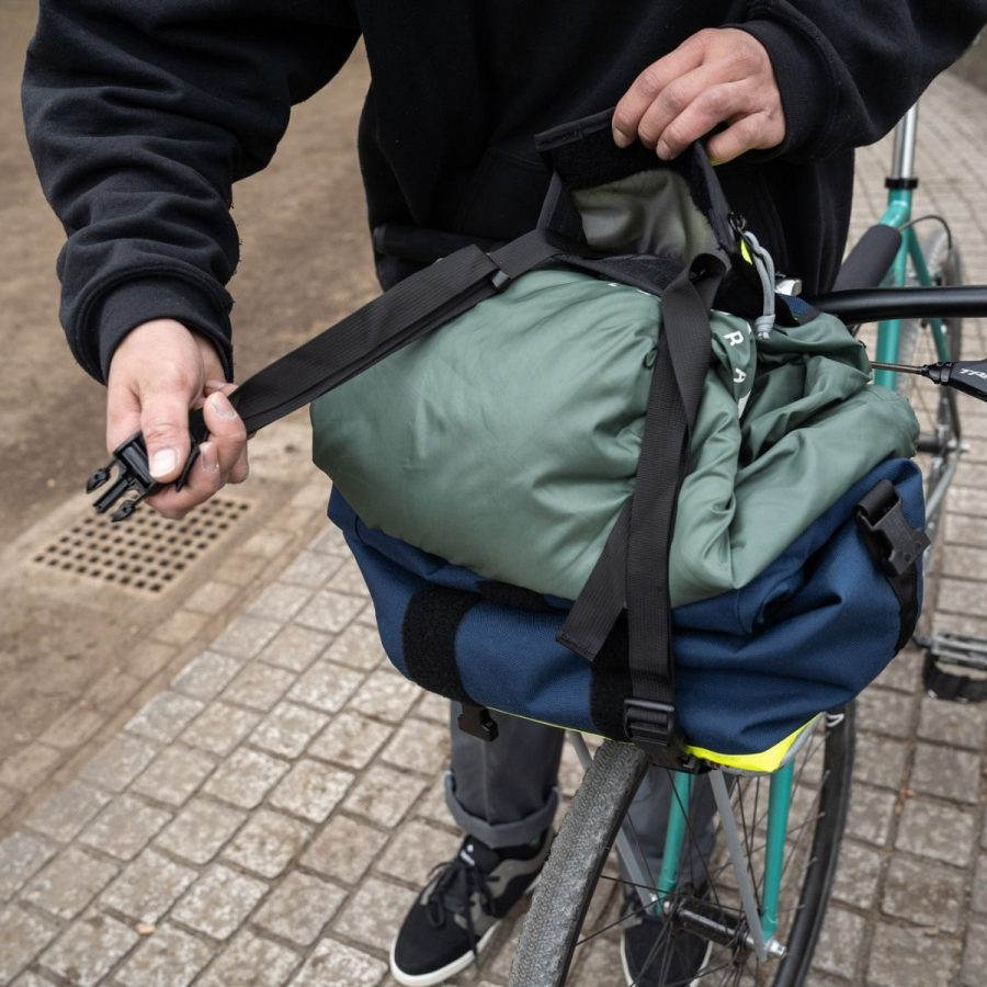 ILE* porteur rack bag (waxed/forest) - BLUE LUG ONLINE STORE