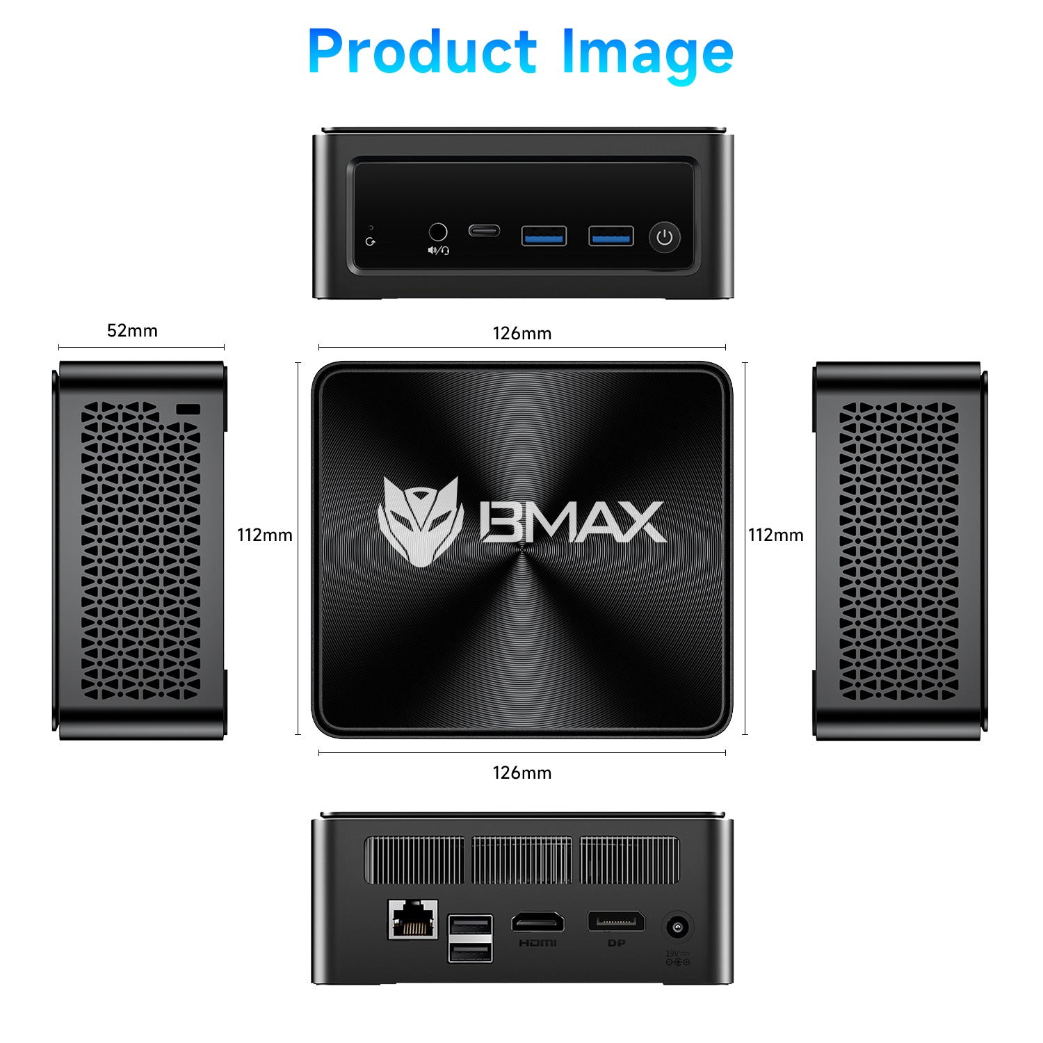 BMAX B9 Power Mini PC - Intel Core i9-12900HK, 24GB RAM, 1TB SSD