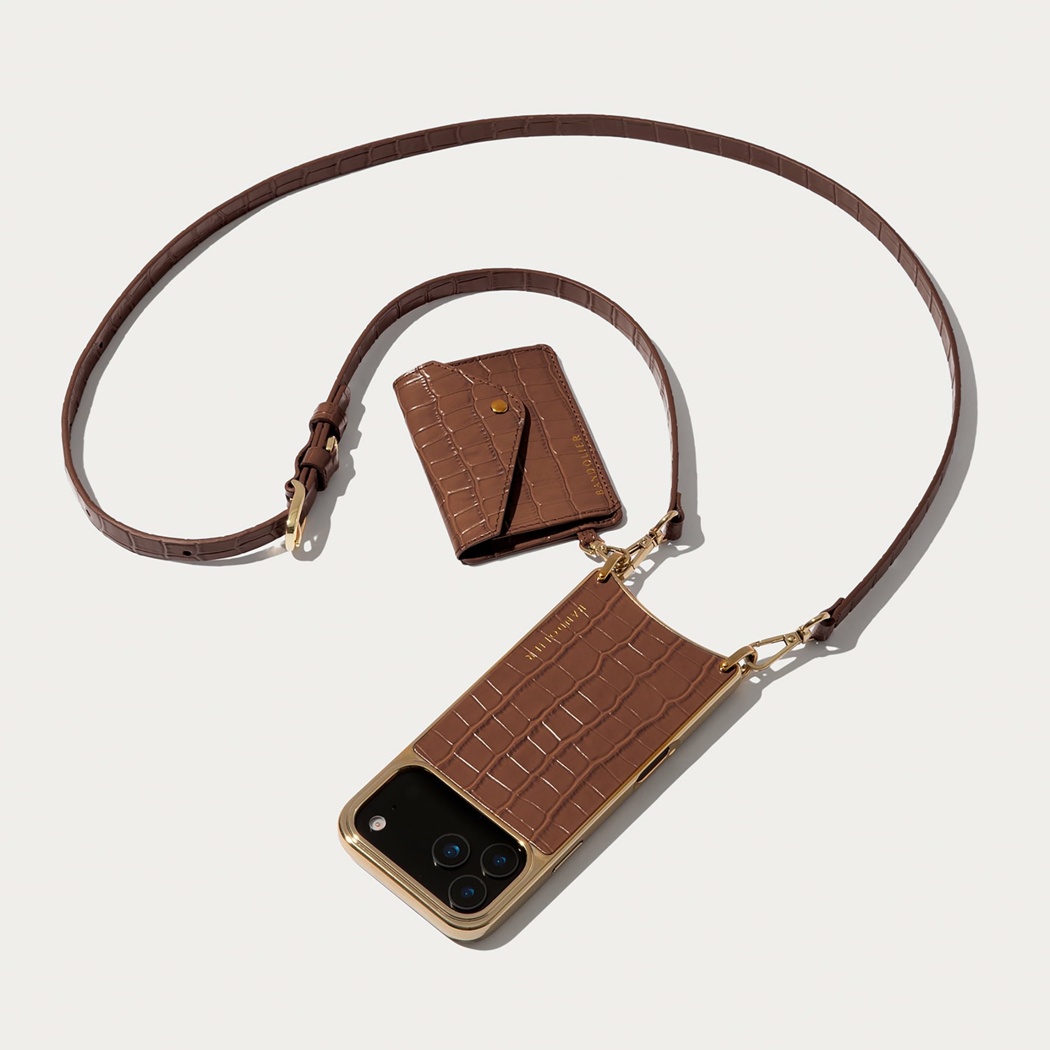 17 Series】 CASEY CHROME BROWN CROC ケイシー マグセーフ ブラウン