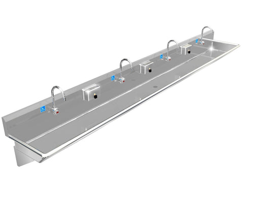 H.D. 14GA Multi-Station Wash up Sink, 144