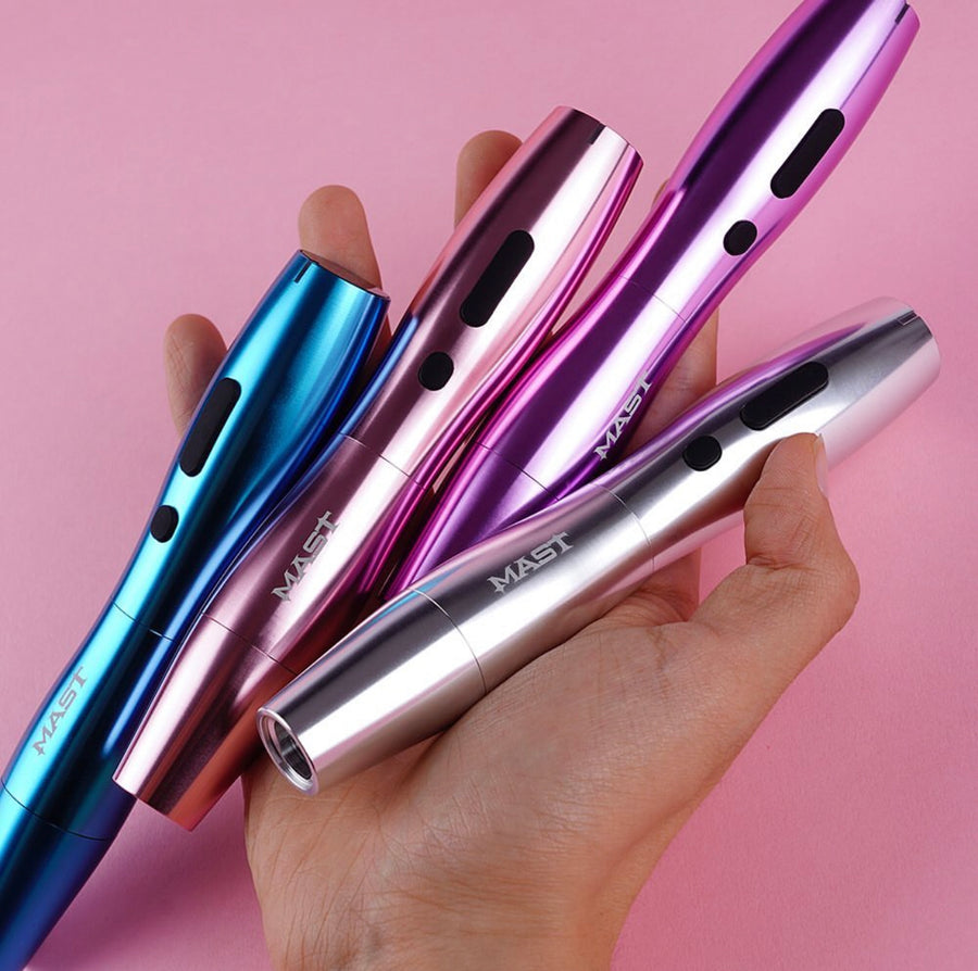 MAST P20 ピンク ワイヤレス タトゥー マシン キット / 2.5mm