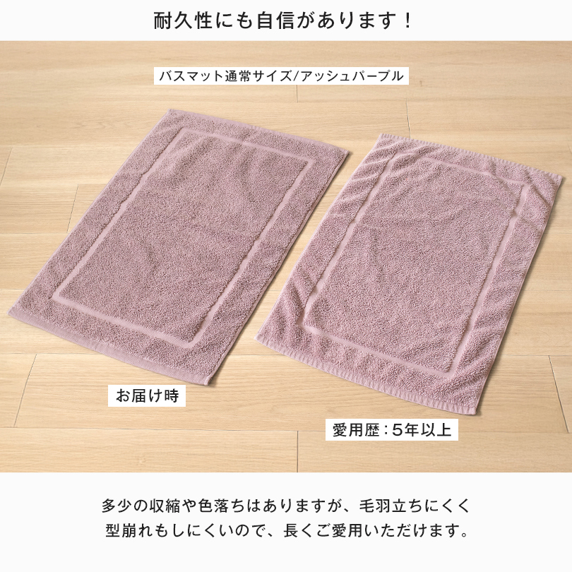 バスマット 1枚 今治タオル レオン タオル地 42×67cm タオル 送料無料