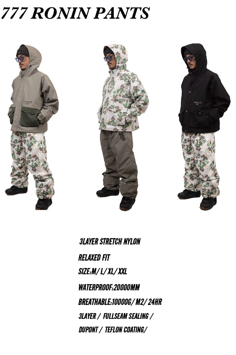 25-26 NOMADIK/ノマディック 777 RONIN pant メンズ レディース 防水