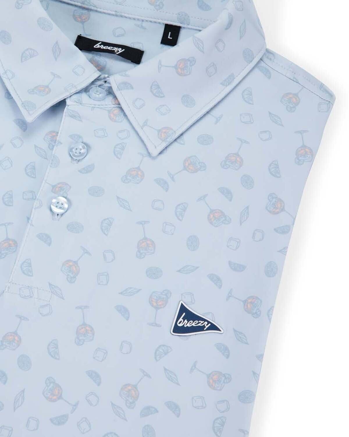 The Sips & Spritz Polo Shirt for Men | Breezy Golf
