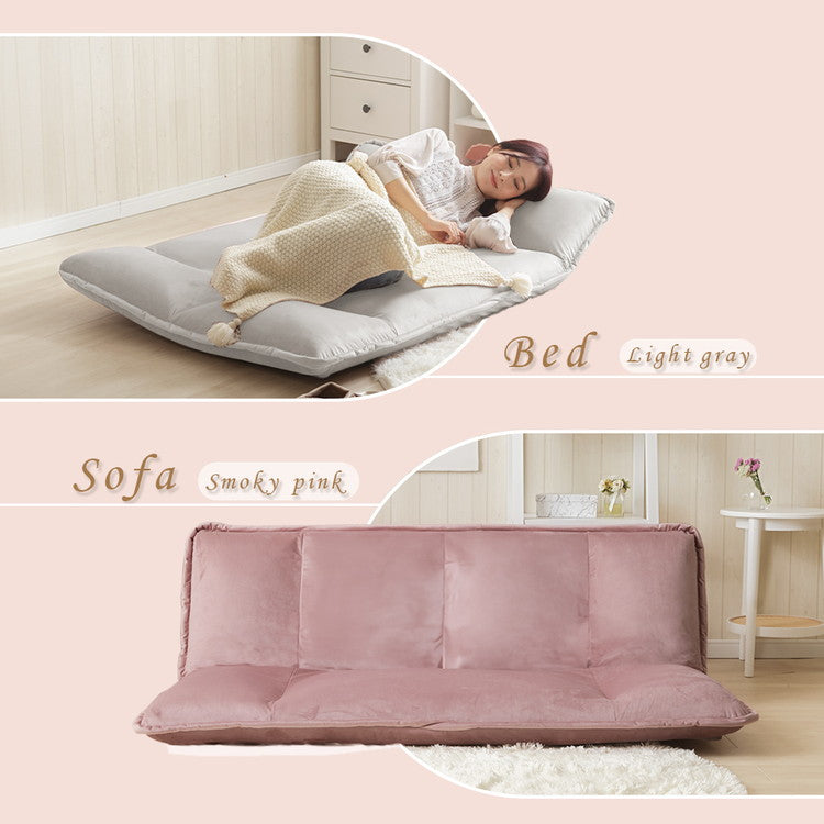 ソファ 和楽の風 mini ベロア生地 フロアソファ ローソファ