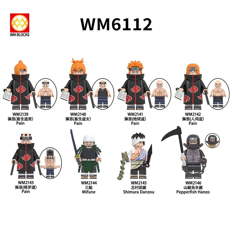 Anime Naruto Shippuden Asura Path(Pain) WM2143 Minifigures - Brixtoy