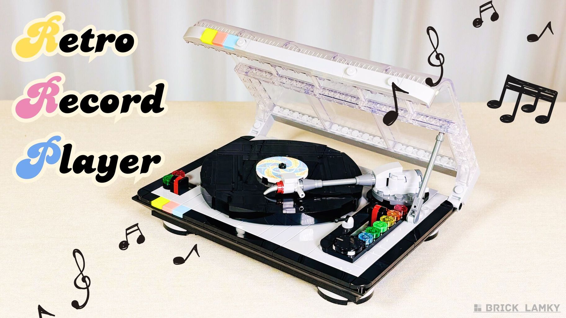 レゴ レトロなレコードプレイヤー（40699）レビュー！ポップな見た目
