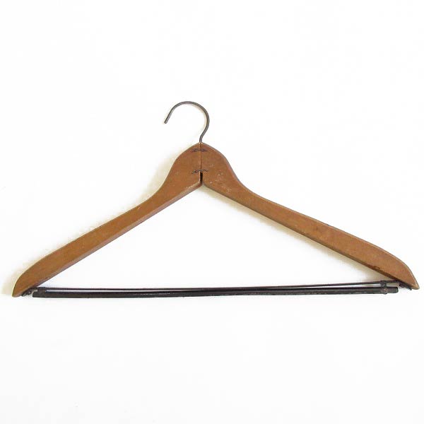 希少 USA製 ビンテージ ハンガー 6本セット ウッドハンガー 無地 企業