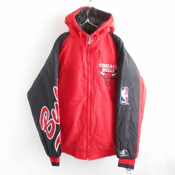 90s NBA シカゴ ブルズ 中綿 ナイロンジャケット XL | ビンテージ