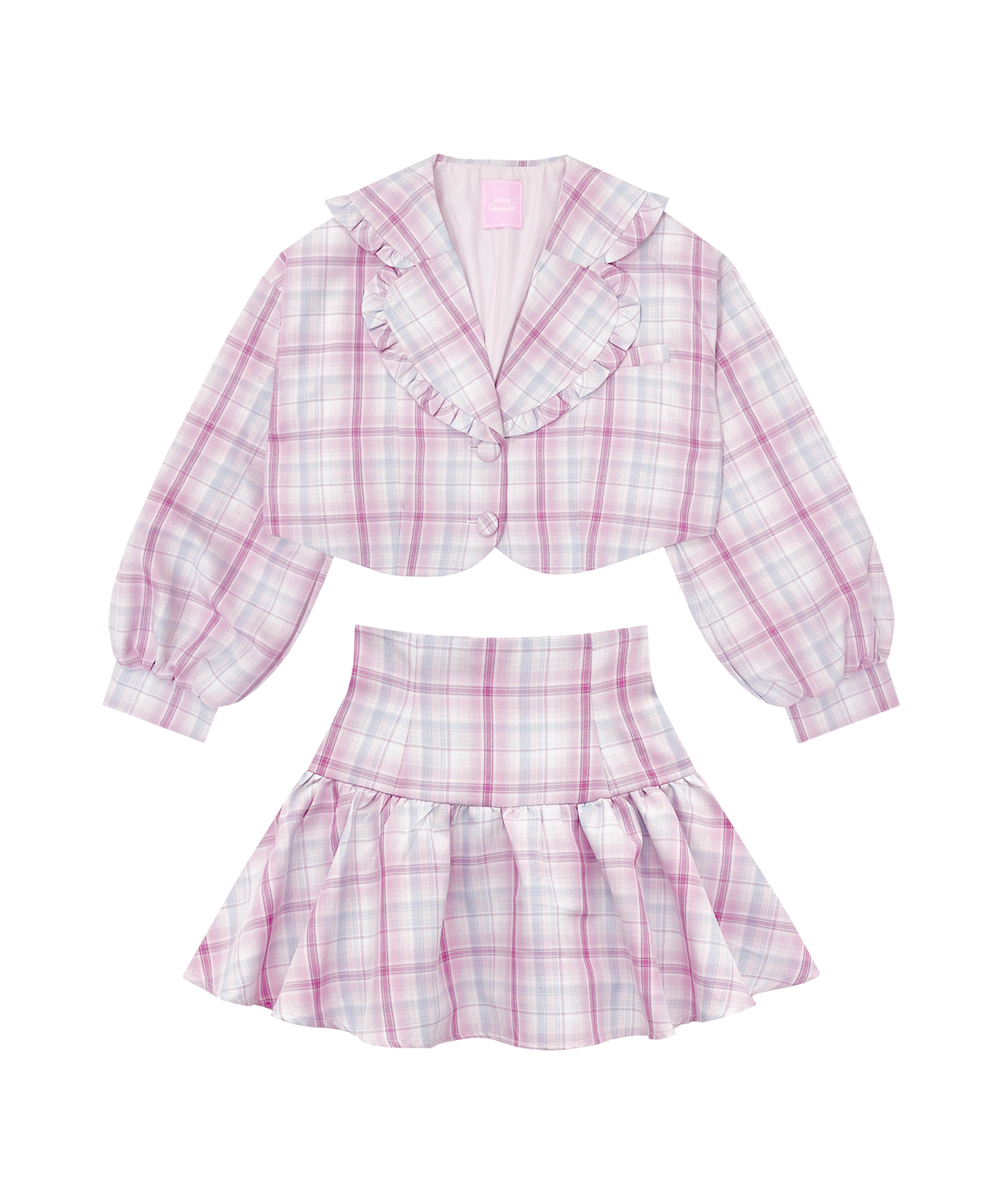 カラーチェックジャケットセットアップ – BUNNY APARTMENT