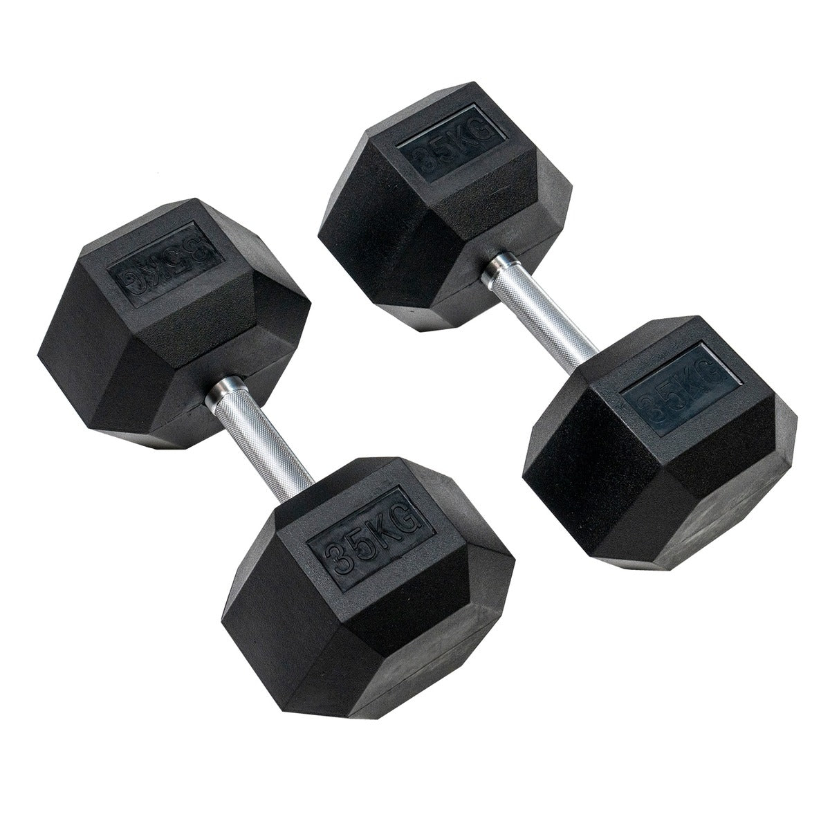 ヘックスラバーダンベル ストレートハンドル ハードクローム 固定式