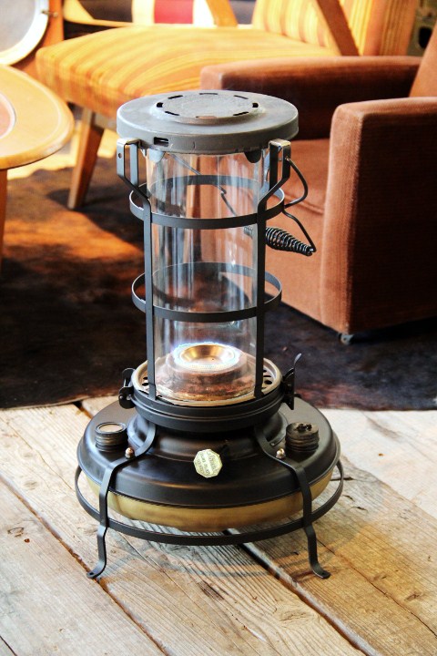 アラジンSeries16,八角レギュレーターカスタム,ガラスチムニー - BURN-UPS!