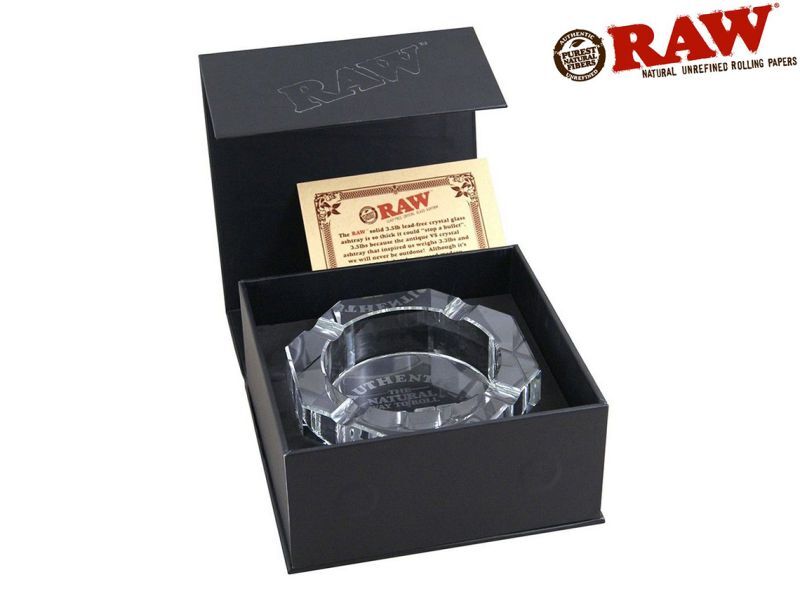 RAW CRYSTAL GLASS ASHTRAY ロウ クリスタルガラス アッシュトレイ