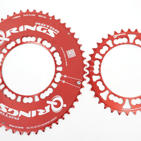 ROTOR 「ローター」 Q-RINGS TEST 52-36t 110BCD チェーンリング