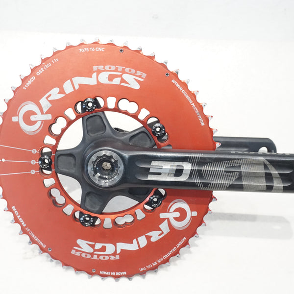 ROTOR 「ローター」 QRINGS 3D 52-36T 175mm クランクセット / 横浜