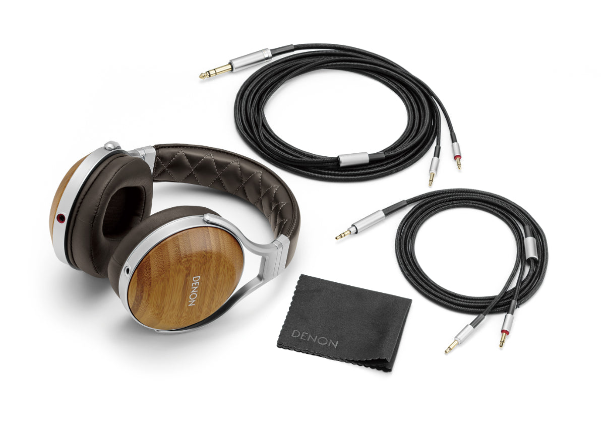 Denon headphone AH-D9200 -rigid bamboo housing, Japan made – By