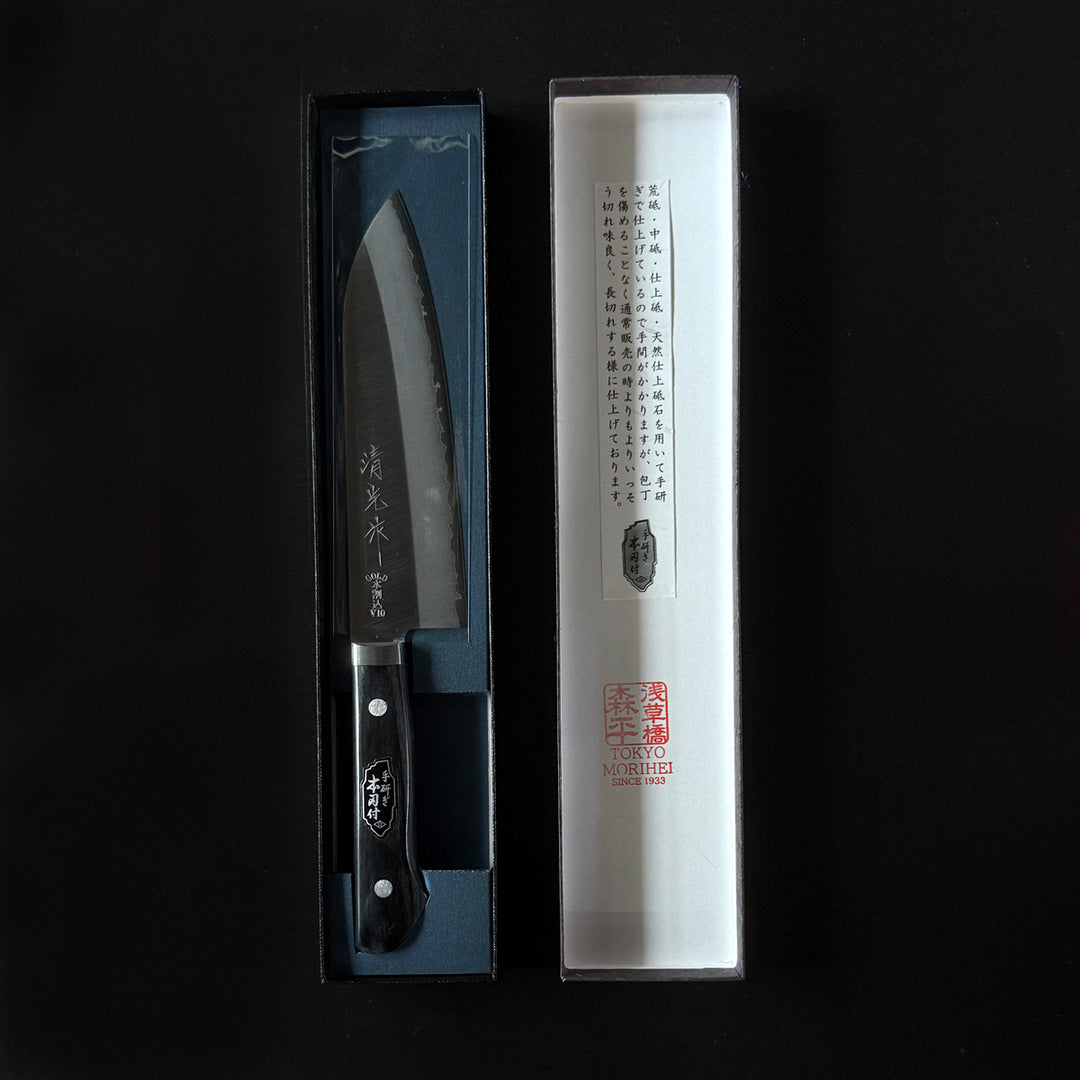 家庭用包丁の最高峰「Morihei 清光 V10」三徳・ペティナイフ – By Emotion