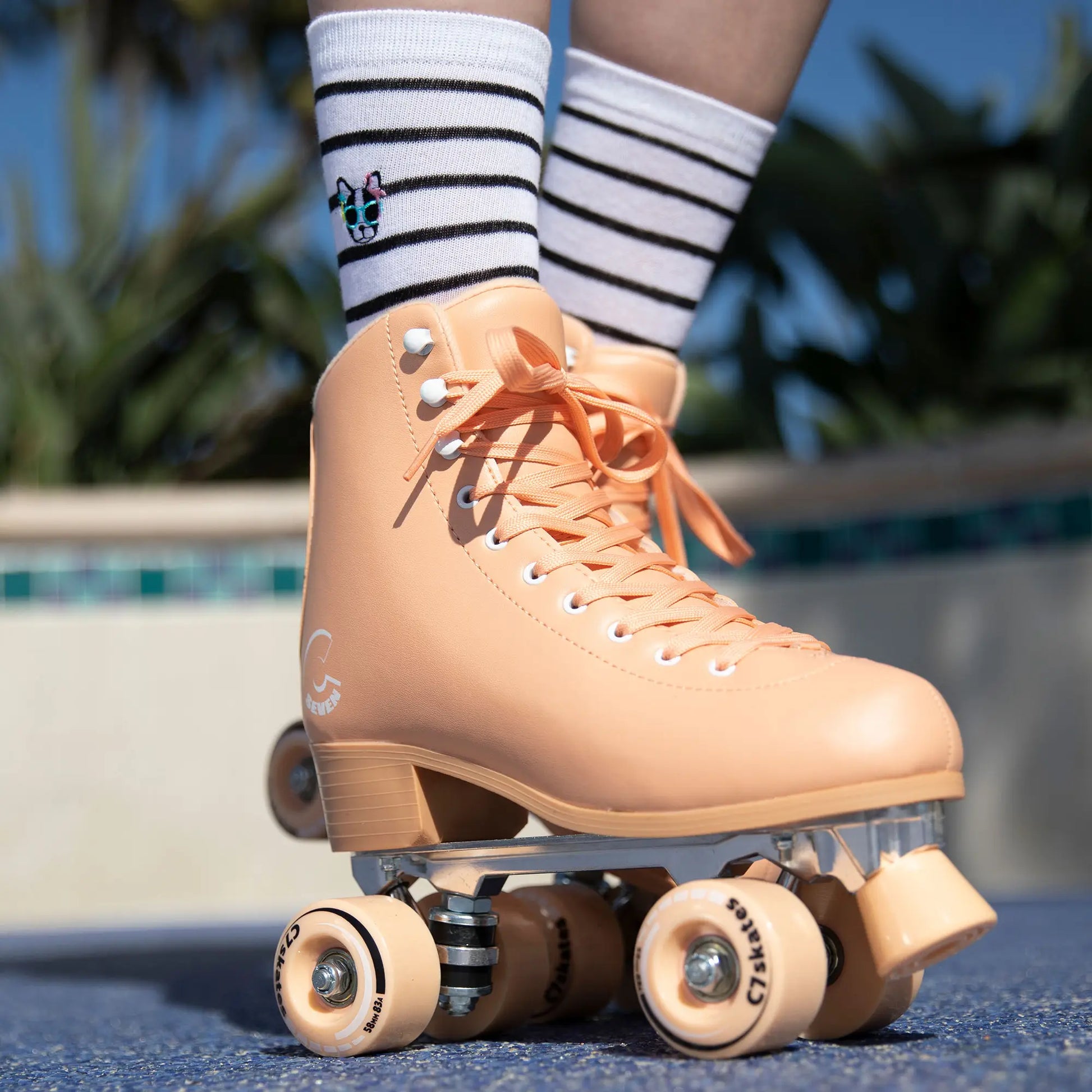C7skates Premium Peachy Keen Quad Skates – C7Skates