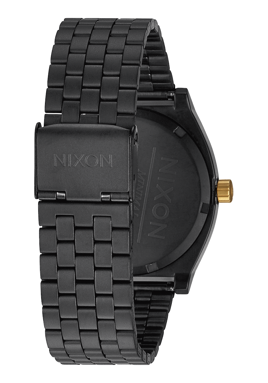 Time Teller Watch | Matte Black / Gold | Unisex – Nixon CA