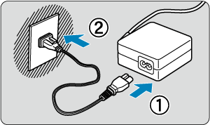 キヤノン：製品マニュアル｜EOS R5 Mark II｜USB電源アダプターを使っ