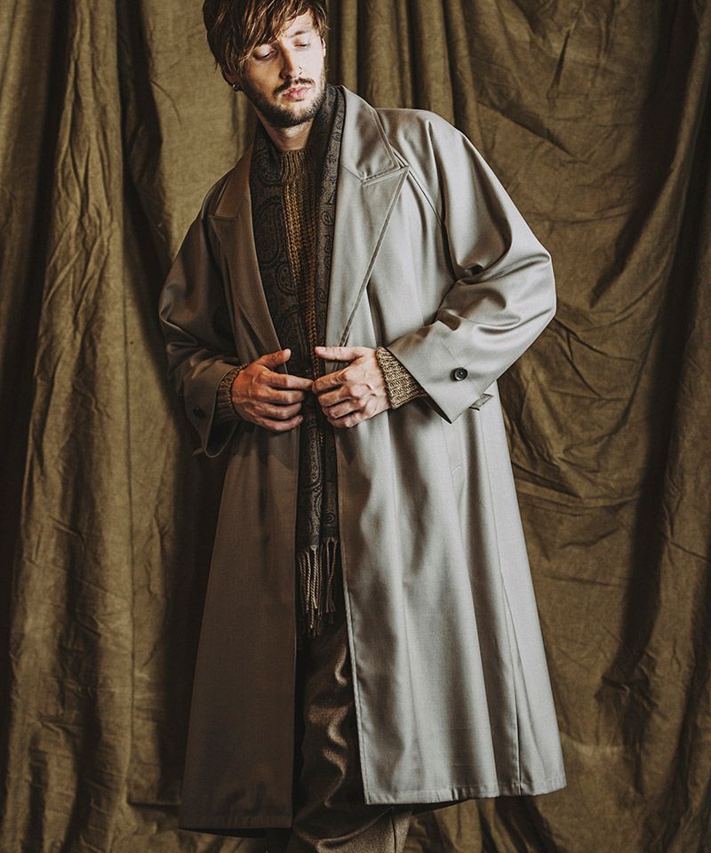 50%OFF【NO ID.(ノーアイディー)】 ﾀﾞﾌﾞﾙﾌﾞﾚｽﾄBIGﾛﾝｸﾞｺｰﾄ(855006-871C