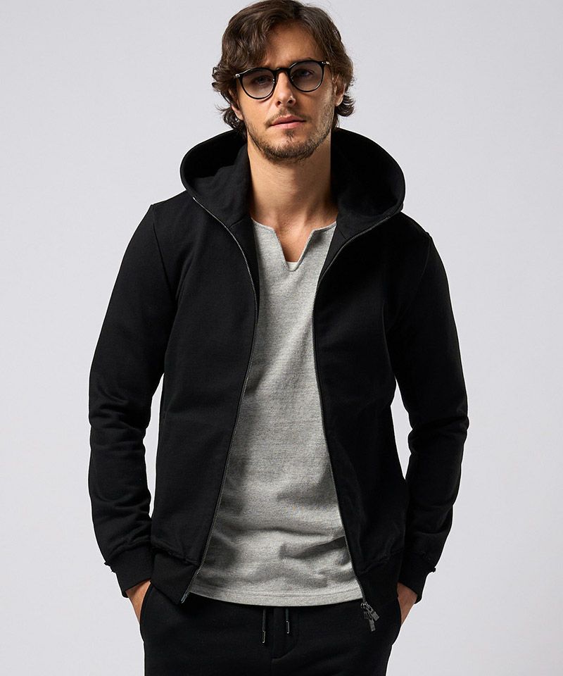 wjk】basic zip-up parka ジップアップパーカー(2060 cj61g) | CAMBIO