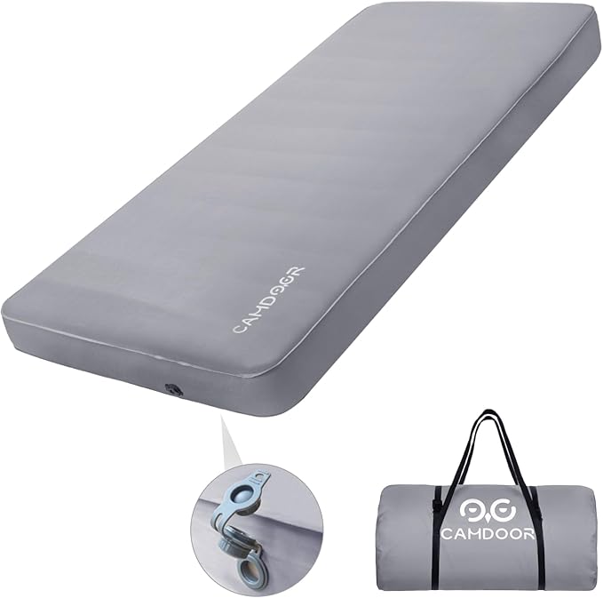 キャンプ用 インフレータブルマットダブル10cm、自動膨張 エアー