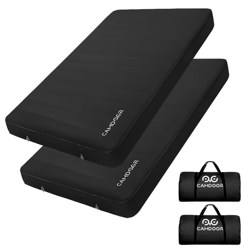 キャンプ用 インフレータブルマットダブル10cm、自動膨張 エアー