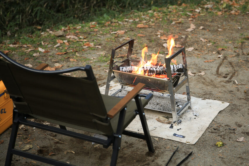 スノーピークの焚火台SRを徹底レビュー！サイズや重さは？ソロキャンプ