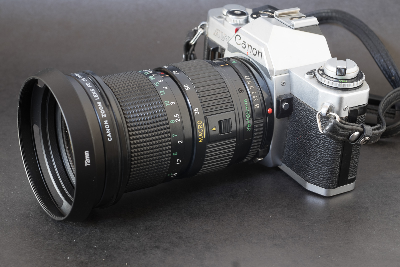 The AV-1: probably Canon's cheapest entry in the Canon FD lens