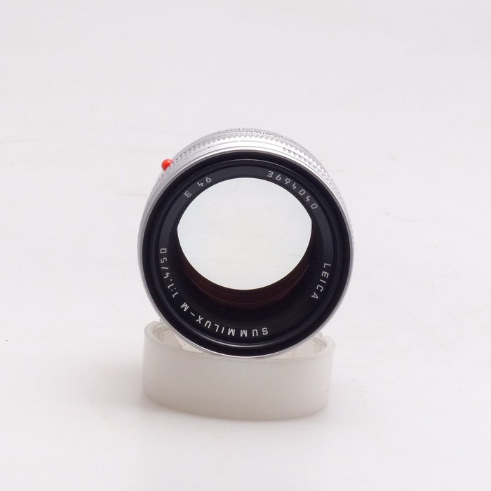 中古】(ライカ) Leica Summilux-M 50/F1.4 E46 フード組込 シルバー