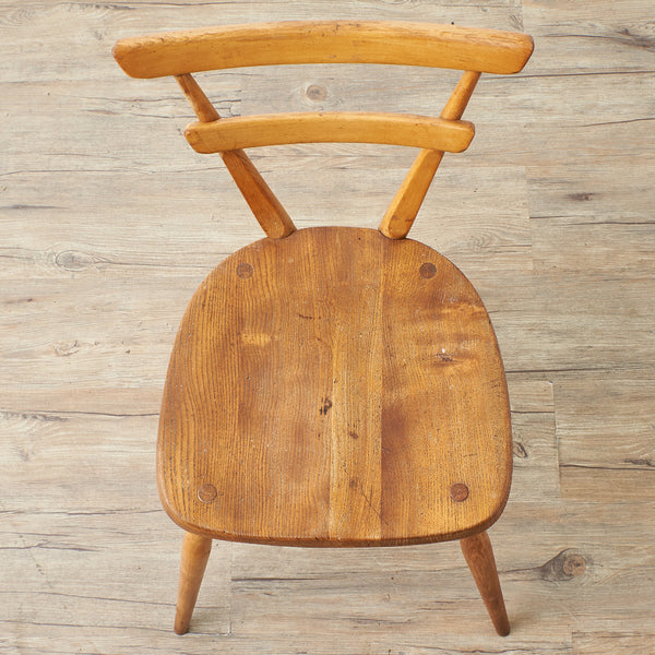 アーコール ERCOL ヴィンテージ スタッキングチェア グリーンドット