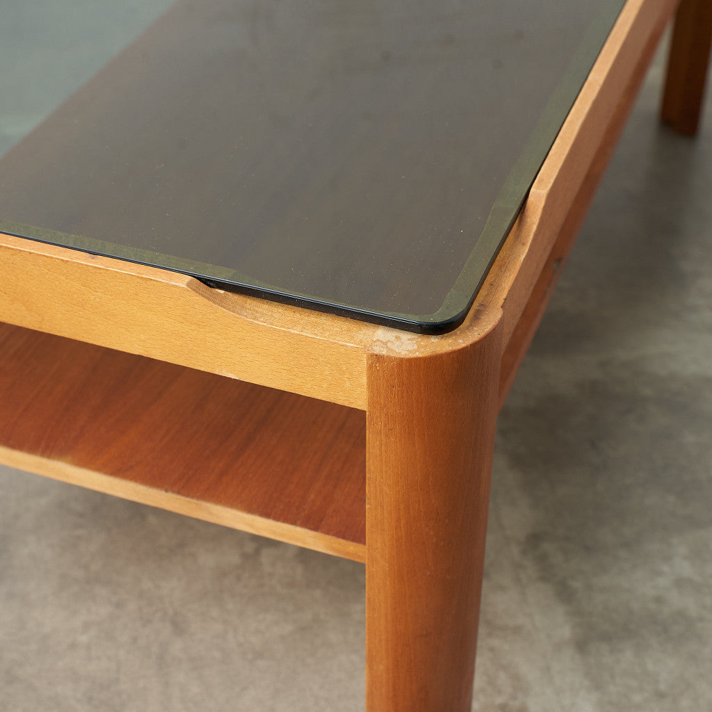 メイヤー myer ヴィンテージ スモークガラストップ コーヒーテーブル