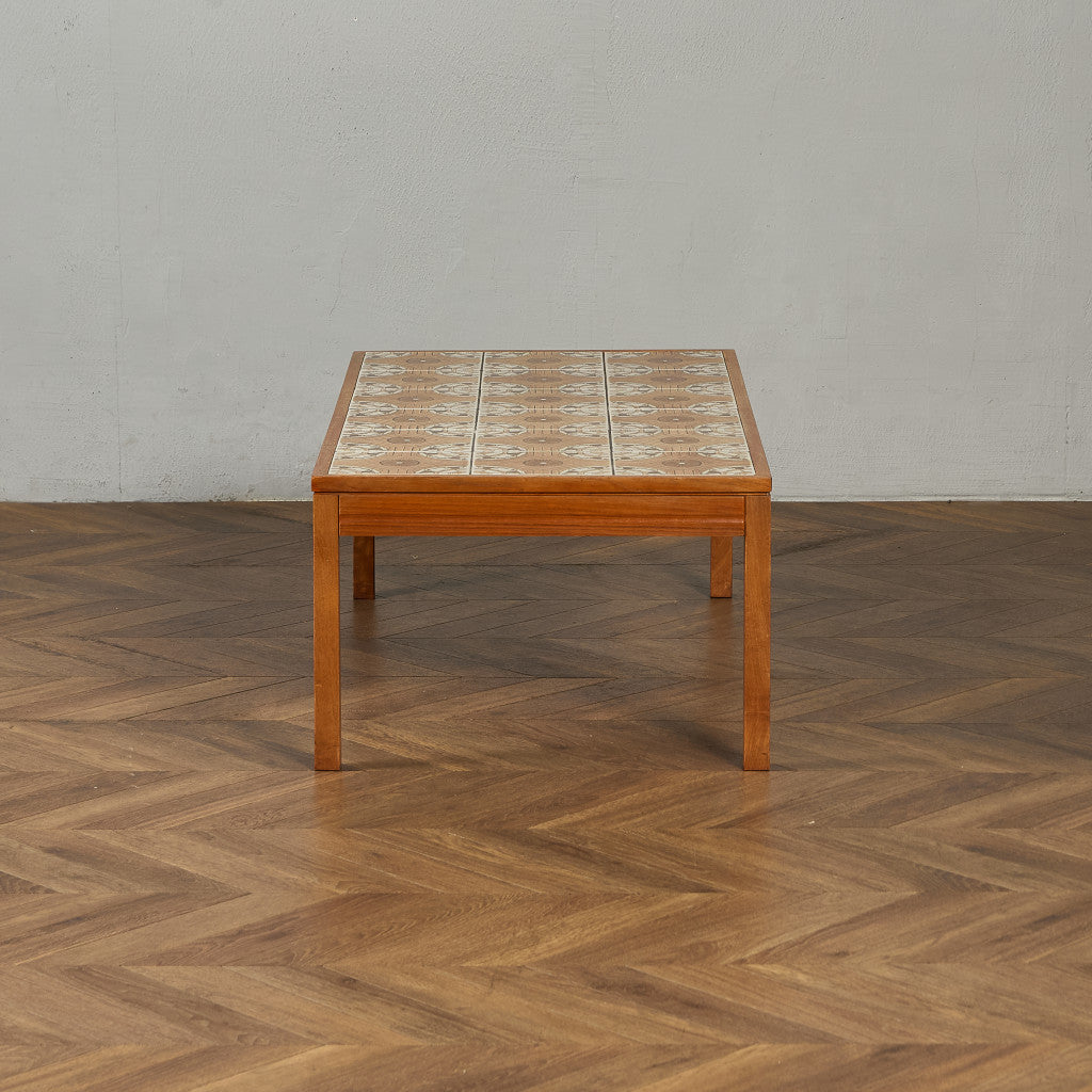 イギリス ヴィンテージ タイルトップ コーヒーテーブル センター