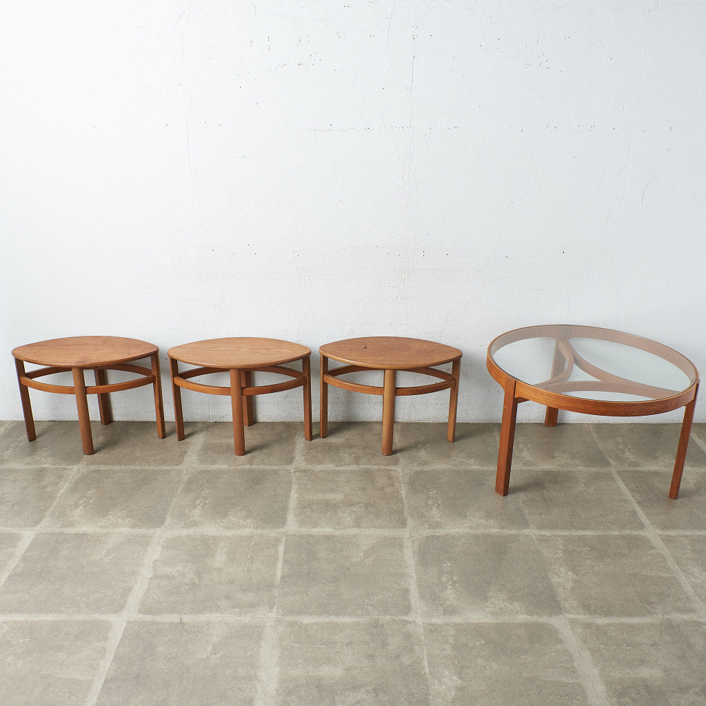 ネイサン Nathan ヴィンテージ ネストガラストップ コーヒーテーブル