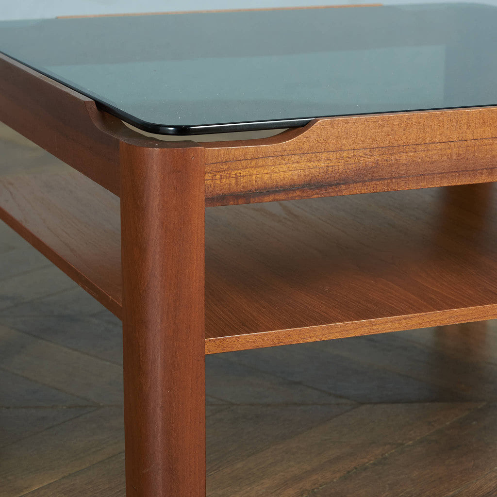 メイヤー myer ヴィンテージ スモークガラストップ コーヒーテーブル