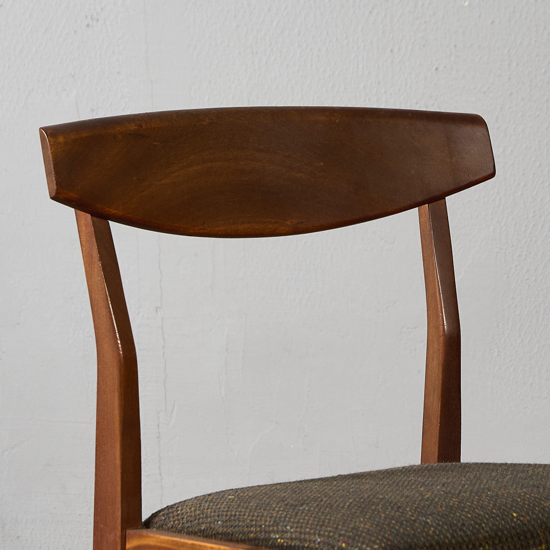 英国アンティーク木製キッチンチェア/ダイニングイス椅子/飾り棚(92-16