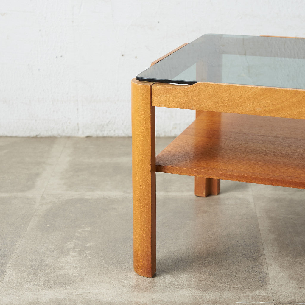 メイヤー myer ヴィンテージ スモークガラストップ コーヒーテーブル